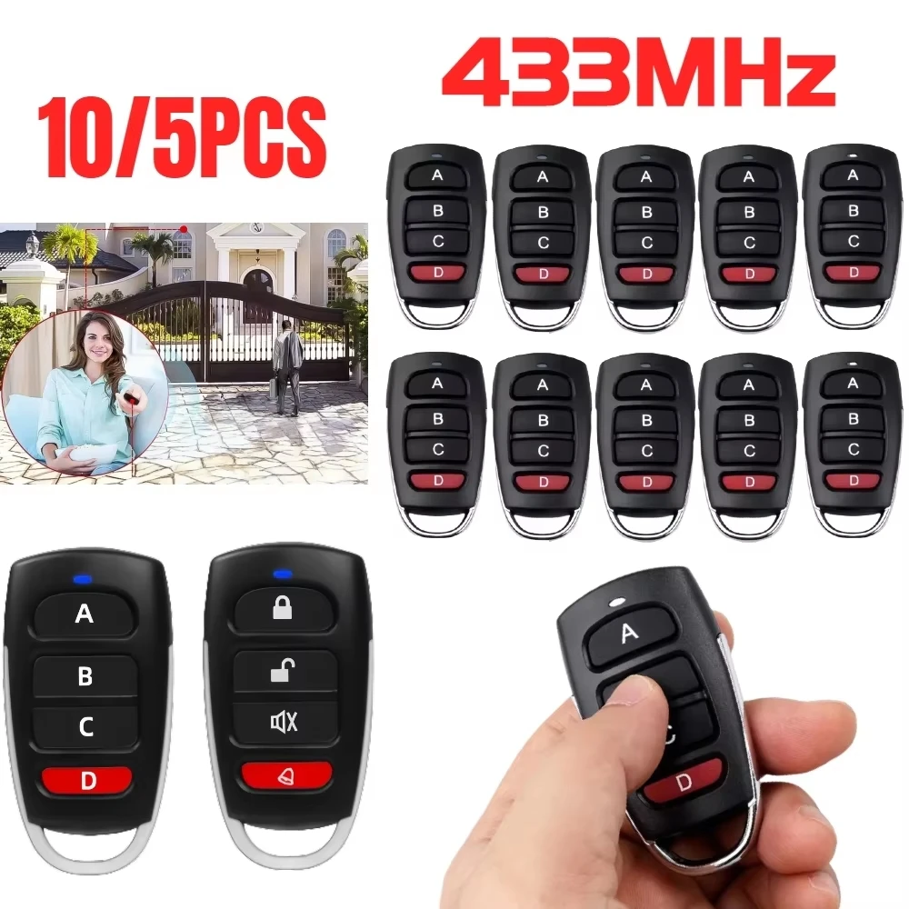 Smart Garage Door Opener - 10/5pcs ABCD / Lock Unlock 4Button