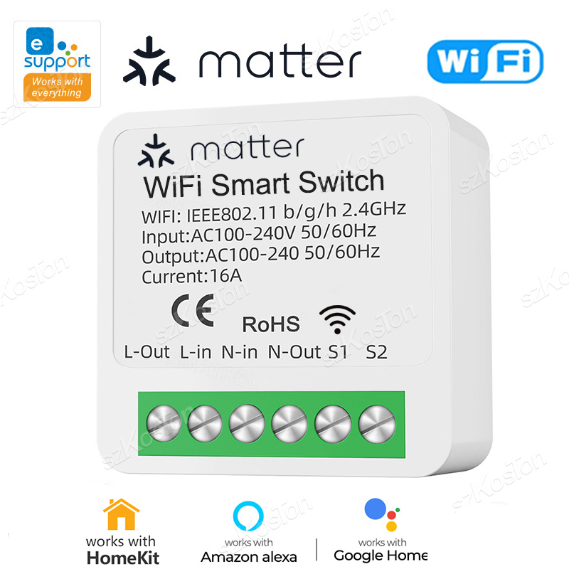 Home Automation Kit - For Homekit Matter WiFi Smart Switch