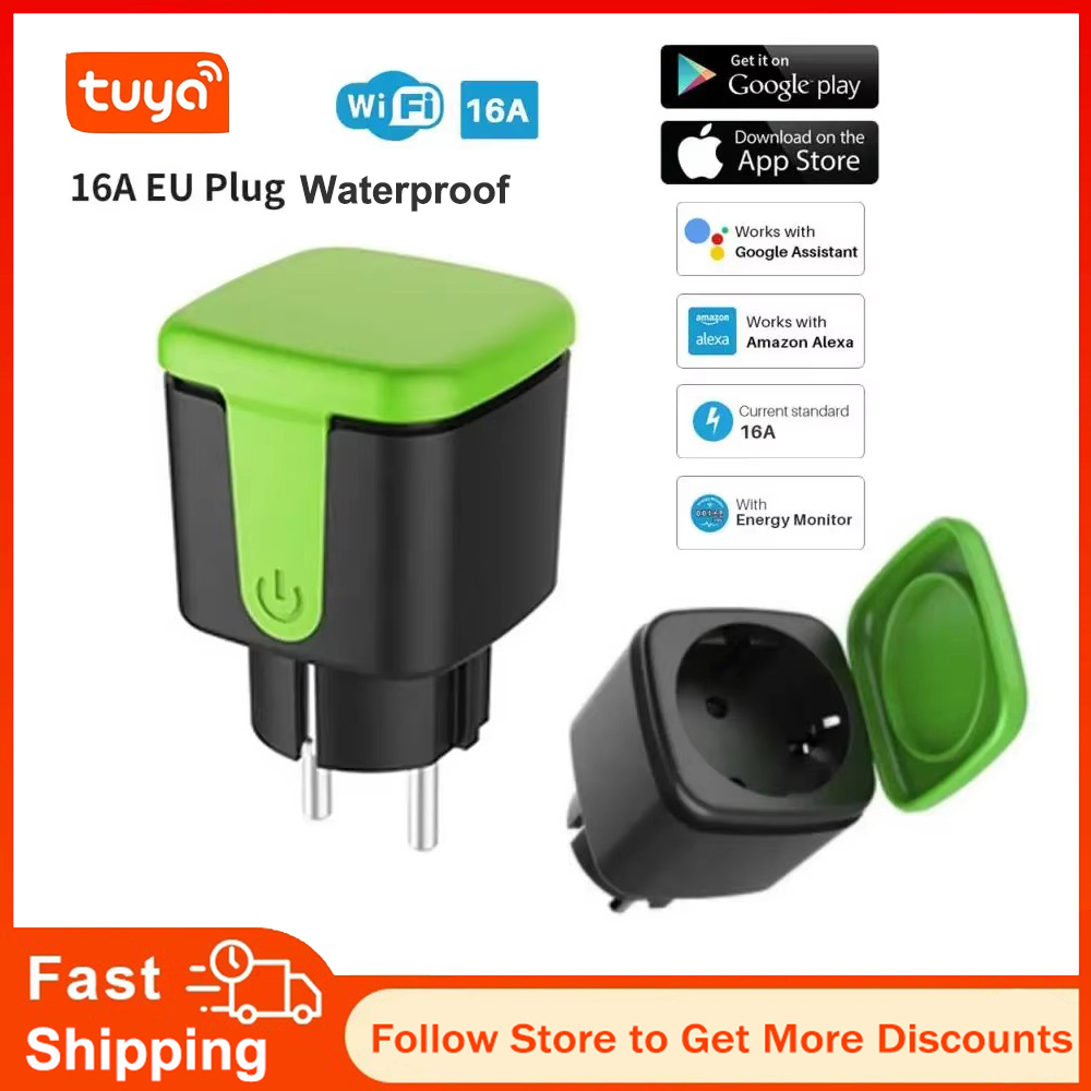 Smart Home Remote Control - Tuya EU 16A WiFi Smart Waterproof