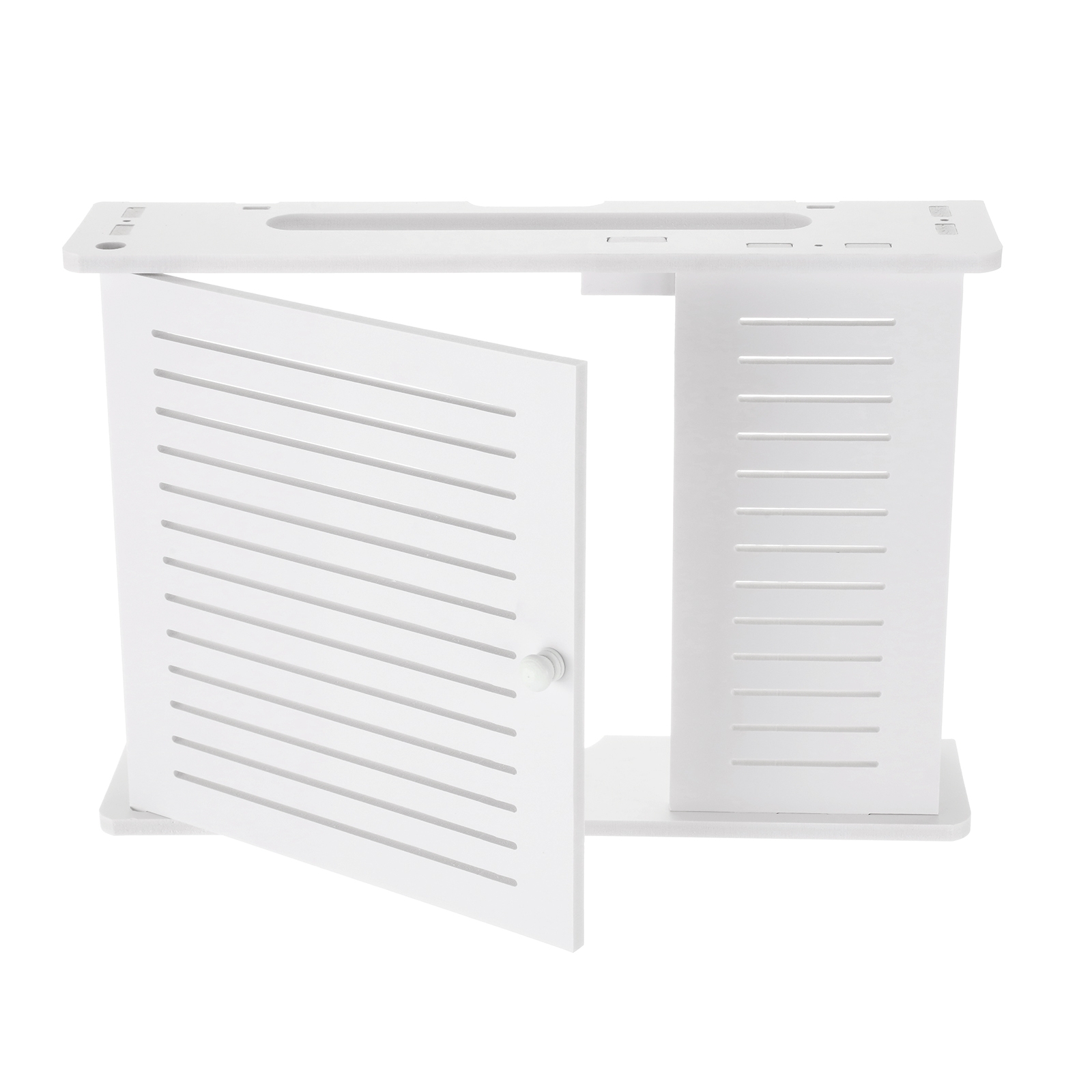 Smart Home Router - Wireless Wifi Router Shelf Wood-Plastic Organizer