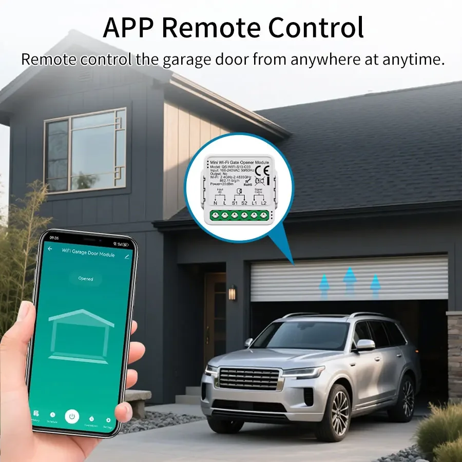 Tuya ZigBee WiFi Garage Door O - огляд і ціна Smart Garage Door Opener