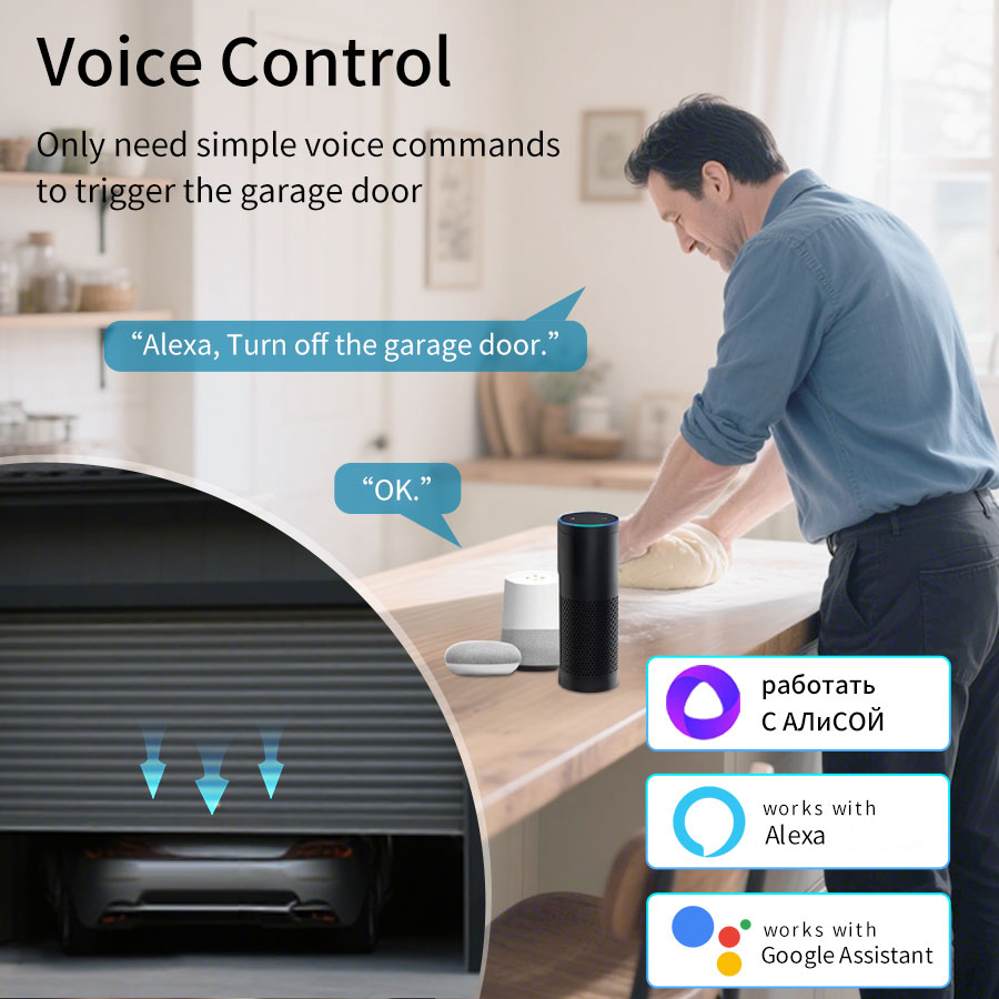 Tuya ZigBee WiFi Garage Door O - огляд і ціна Smart Garage Door Opener