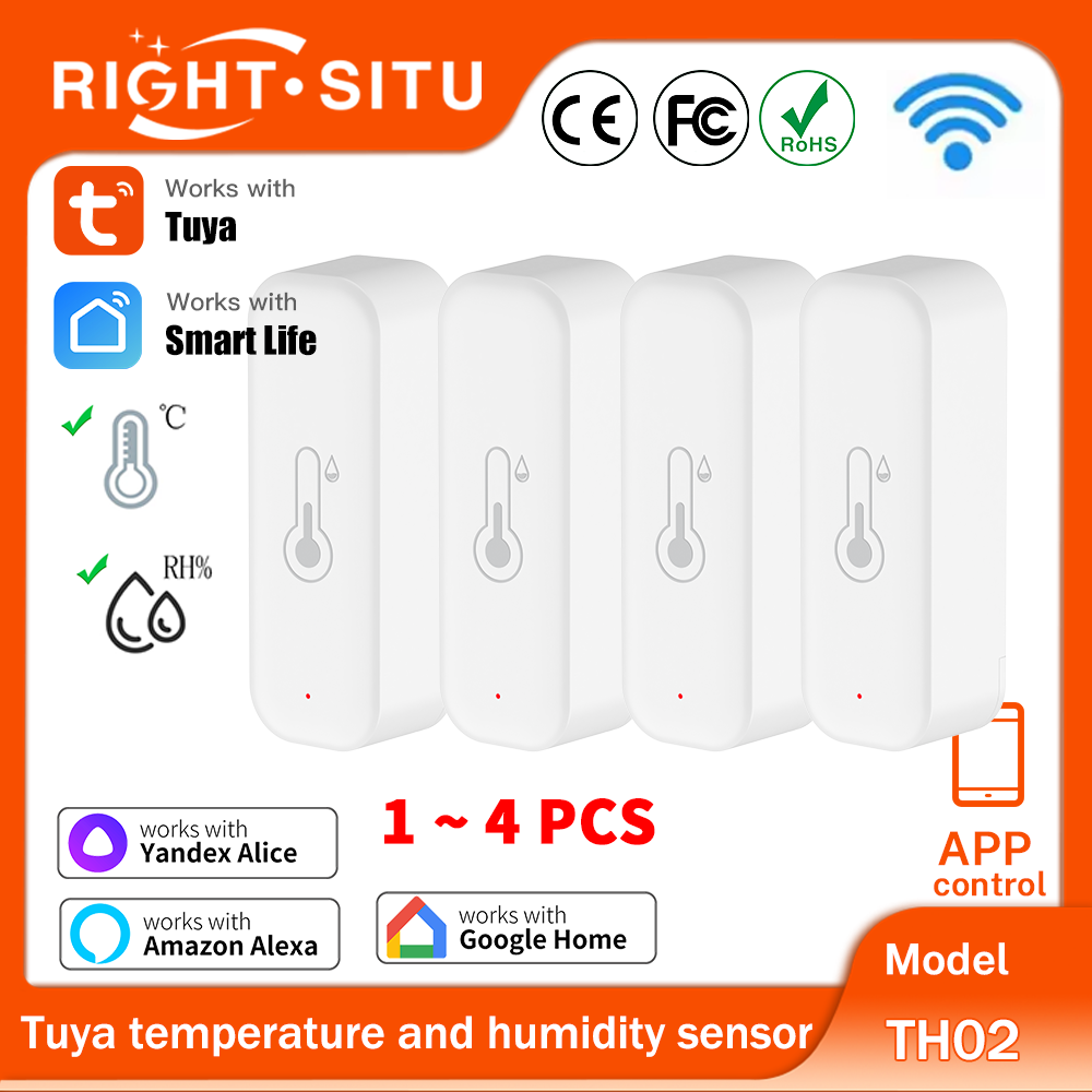 1~4pcs Tuya WiFi Temperature H - огляд і ціна Smart Home Yandex