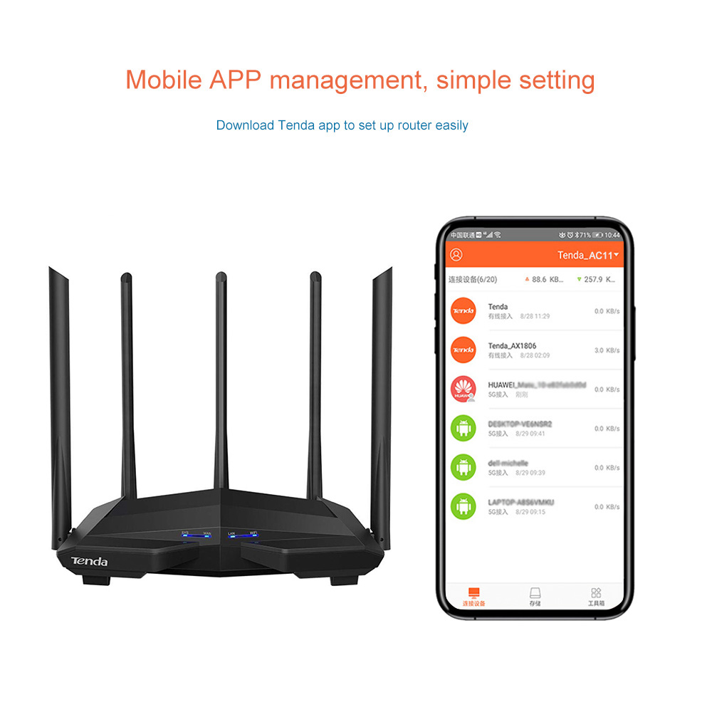 Tenda AC11 Gigabit WiFi Router - огляд і ціна Smart Home Router