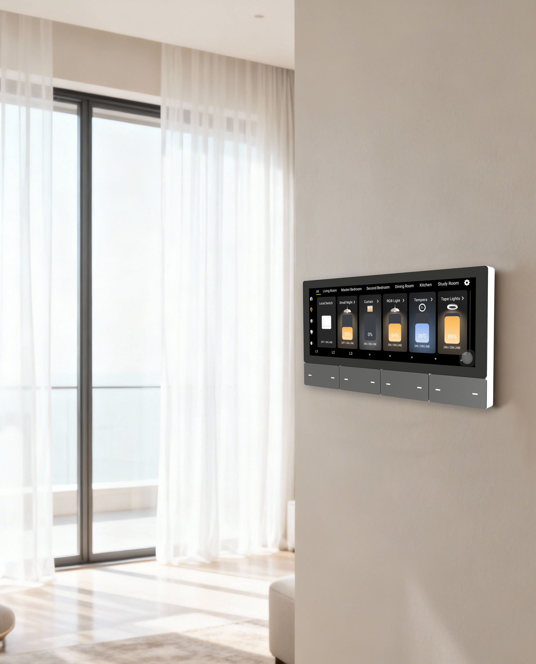 F5 Tuya UK Touch Screen Music  - огляд і ціна Smart Home Control