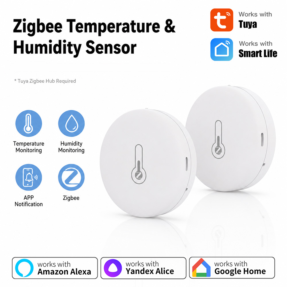 Tuya Zigbee Temperature And Hu - огляд і ціна Smart Home Miniature