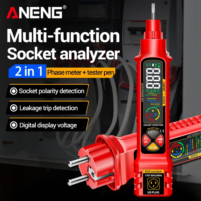 Socket Circuit Tester ANENG VD - огляд і ціна Home Automation Kit