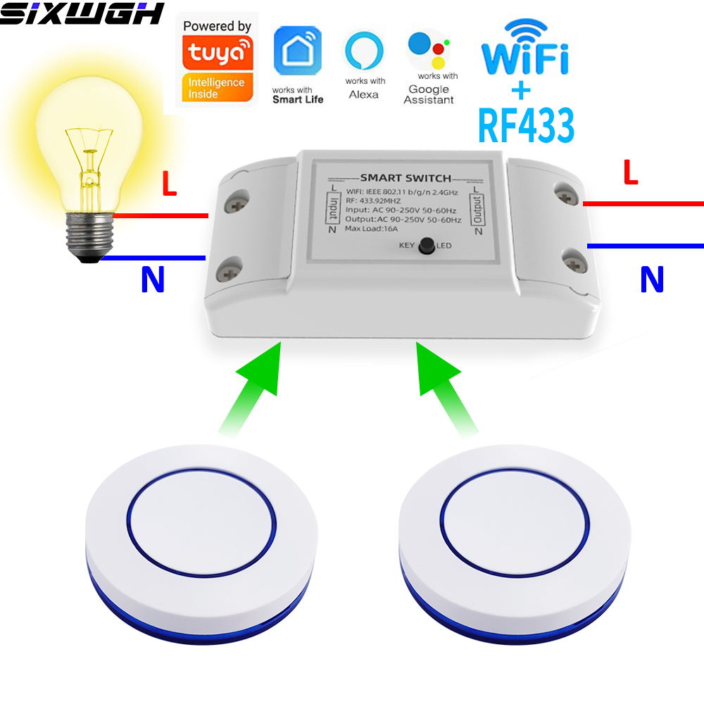 16A WiFi Tuya Smart Switch Wir - огляд і ціна Smart Home Remote Control