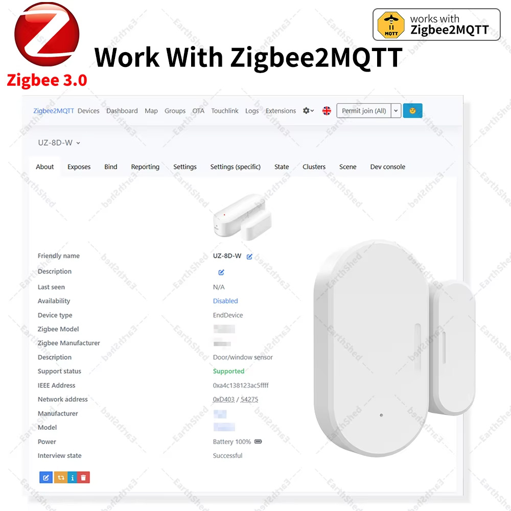 Zigbee 3.0 Magnetic Door Windo - огляд і ціна Smart Home Yandex