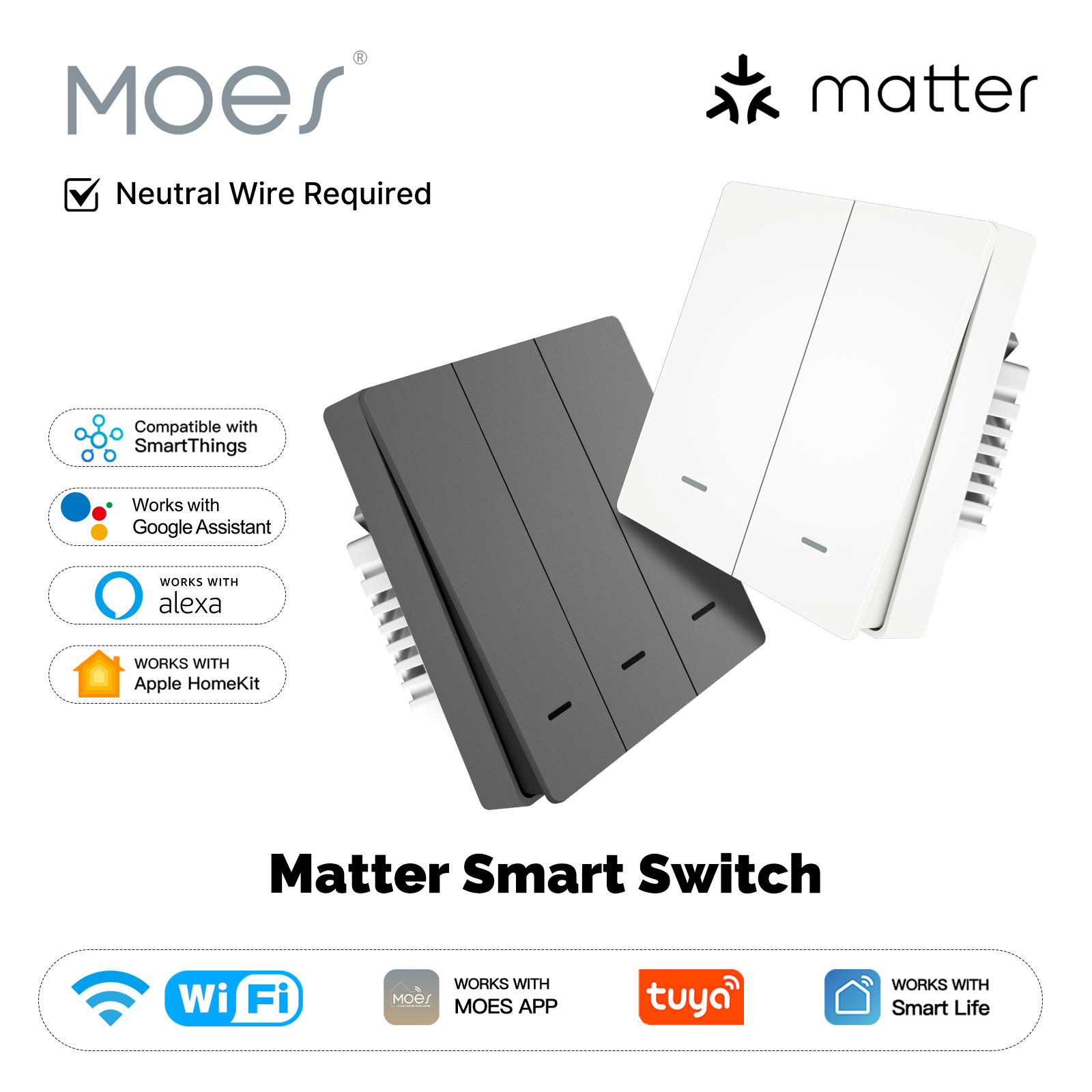 MOES Matter Tuya WiFi Smart Li - огляд і ціна Smart Home Remote Control