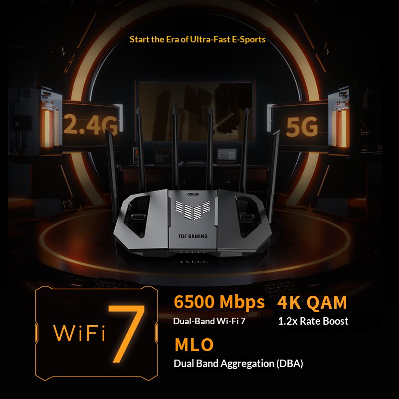 ASUS WiFi7 TUF GAMING BE6500 G - огляд і ціна Smart Home Router