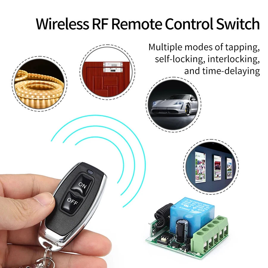 DC12V 1CH 10A Relay Receiver T - огляд і ціна Smart Garage Door Opener