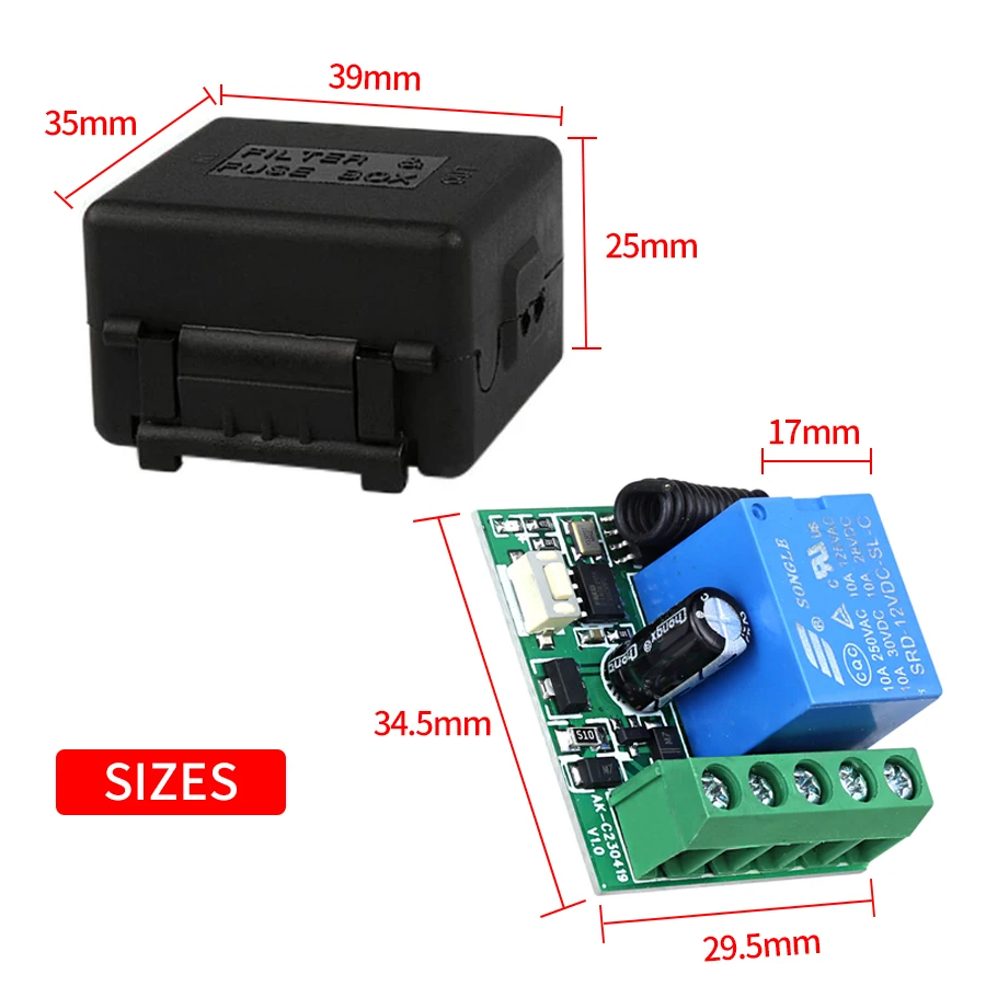 DC12V 1CH 10A Relay Receiver T - огляд і ціна Smart Garage Door Opener