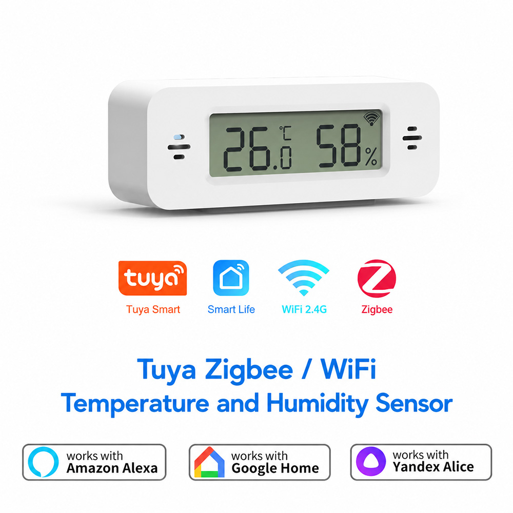 Tuya Zigbee WiFi Mini Temp & H - огляд і ціна Smart Home Miniature