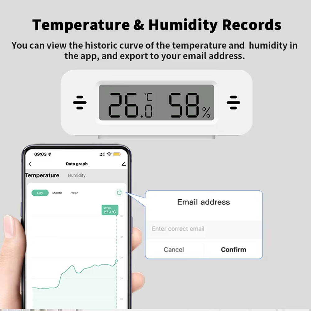 Tuya Zigbee WiFi Mini Temp & H - огляд і ціна Smart Home Miniature