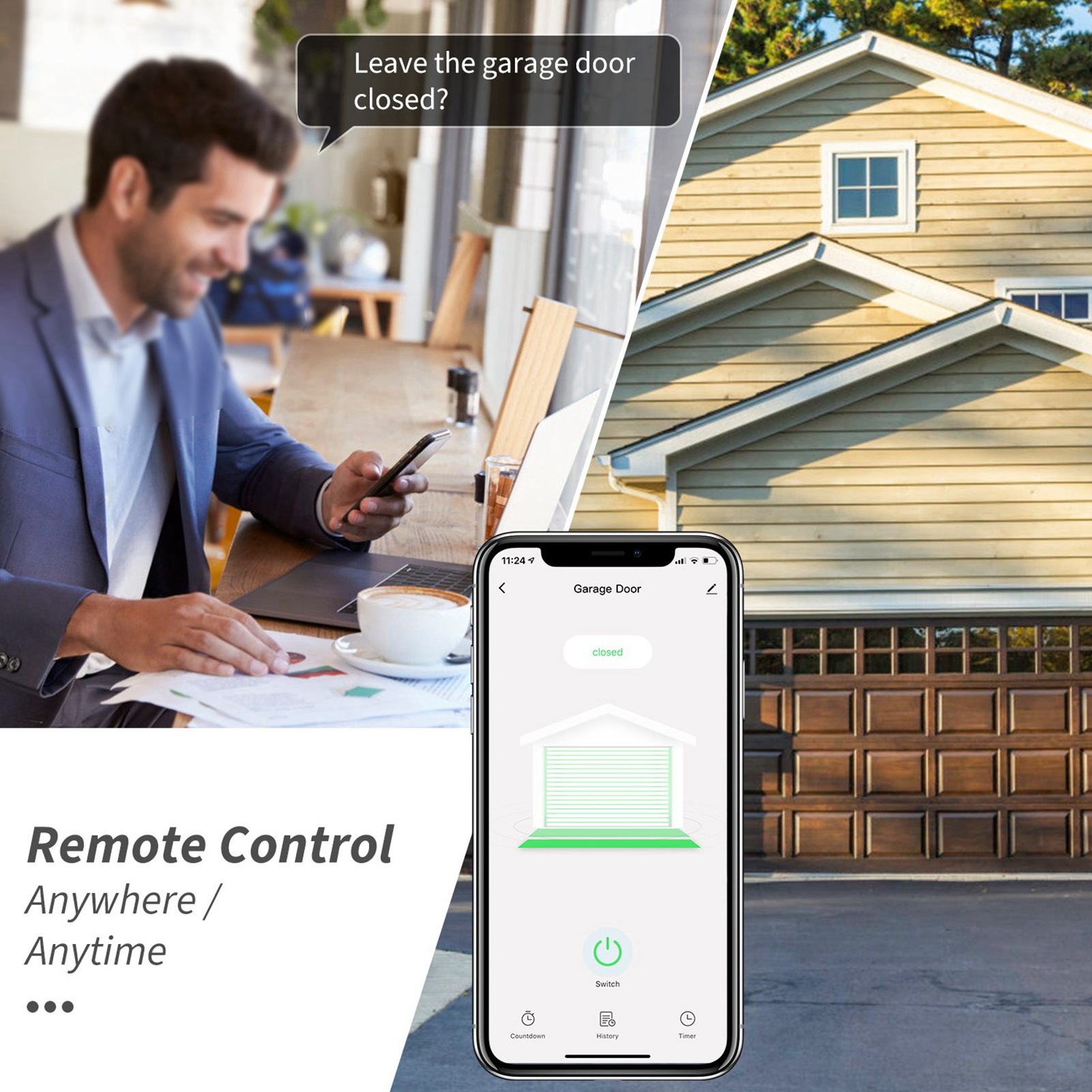 Intelligent WIFI Garage Door   - огляд і ціна Smart Garage Door Opener